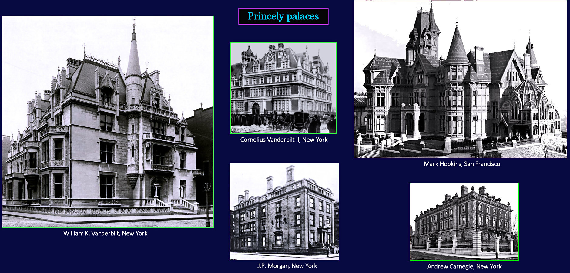 Millionaire mansions, 1890